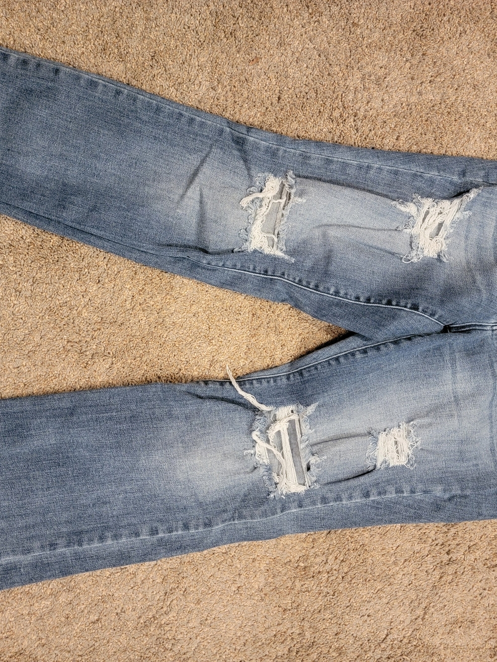 Judy Blue Light Blue Distressed Skinny Jeans